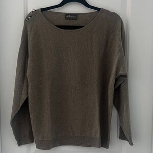 Cashmere Princess Goes Hollywood Sweater with Button Accents